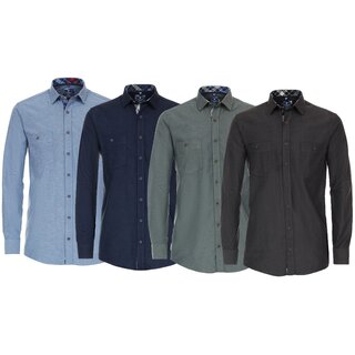 REDMOND Langarmhemd 3 Farben S-2XL Comfort Fit