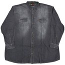 bergren Herren Jeans Hemd KAMRO Grau 4XL-12XL