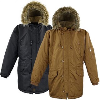�bergr�ssen Schicker Winterparka LAVECCHIA in Schwarz...