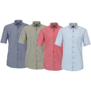 REDMOND Kurzarmhemd Brusttasche 4 Farben S-3XL Modern Fit
