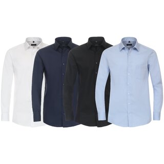 REDMOND Langarmhemd Brusttasche 4 Farben S-3XL Modern Fit