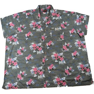 KAMRO bergren Herren-Hawaiihemd Khaki/Rosa/Beige 10XL