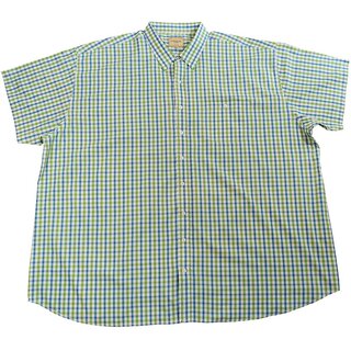 KAMRO bergren Kurzarm-Herrenhemd Grn/Blau/Wei...