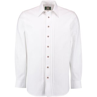 OS Trachten bergren Langarmhemd Wei mit 2x2 Biesen...