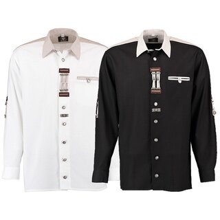 OS Trachten exklusives bergren Langarmhemd 2 Farben...