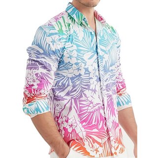 Yves Enzo Herrenhemd Bunt mit Digitaldruck 109-05  S-3XL