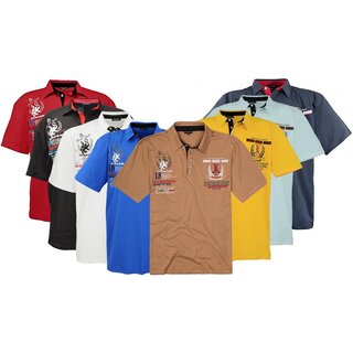 bergrssen Hippes Polo-Shirt Kurzarm LAVECCHIA 8 Farben...