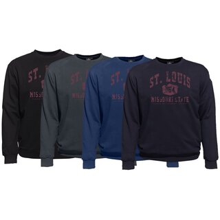 bergren Sweatshirt AHORN SPORTSWEAR St. Louis weinrot...