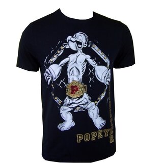 Cooles JESOLO T-Shirt FIGHTER Schwarz Motiv, Rundhals S