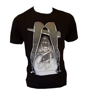 Cooles JESOLO T-Shirt DOMINA in Schwarz mit Motiv, Rundhals in 3XL