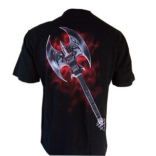 Krasses Spiral T-Shirt ROCK GOD schwarz in XL