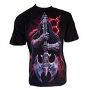 Krasses Spiral T-Shirt ROCK GOD schwarz XL