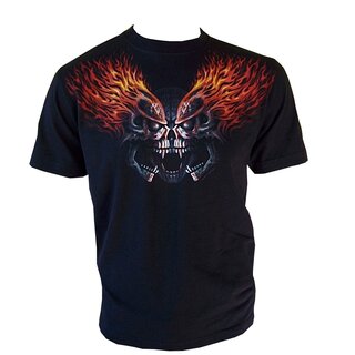 Krasses Spiral T-Shirt FACE OFF schwarz M,L und XXL