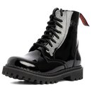 ANGRY ITCH 08-Loch LIGHT Stiefel Schwarz Lackleder ohne...