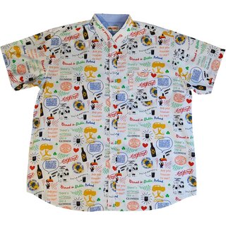 KAMRO bergrssen Herren-Hawaiihemd wei/bunt 3XL-14XL