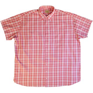 KAMRO bergren Kurzarm-Herrenhemd Download Rosa/Wei...