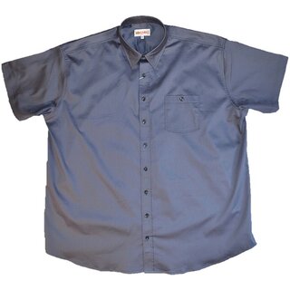 KAMRO bergren Kurzarm-Herrenhemd Dunkelgrau mit...