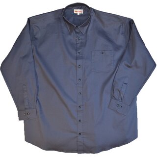 KAMRO bergren Langarm-Herrenhemd Dunkelgrau mit...