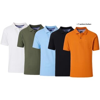 REDMOND Poloshirt Piqu Brusttasche 12 Farben S-2XL...