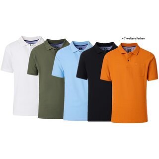 REDMOND Poloshirt Piqu Brusttasche 12 Farben 2XL-6XL Regular Fit