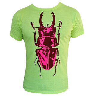 Neon Clubwear Ravewear Fashion T-Shirt FANCYBEAST mit Käfer FB369
