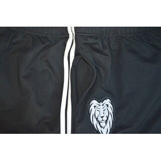 KAMRO bergren 3/4 Bermuda schwarz mit weien Streifen und Wappen 8XL-15XL