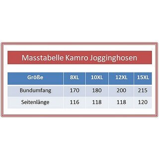 KAMRO bergren Jogginghose schwarz 10XL-15XL