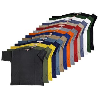 Übergrößen !!! Basic T-Shirt HONEYMOON in 15 Farben 3XL bis 15XL
