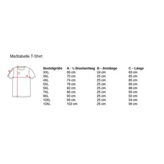 Übergrößen Basic Longsleeve T-Shirt HONEYMOON in 3 Farben 3XL bis 15XL