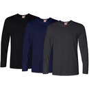 Übergrößen Basic Longsleeve T-Shirt HONEYMOON in 3 Farben...