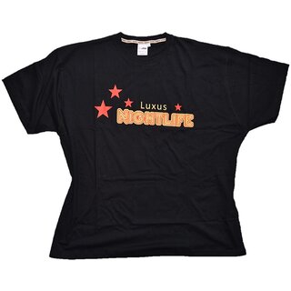 Übergrößen !!! Designer T-Shirt HONEYMOON schwarz Luxus Nightlife 6XL bis 15XL