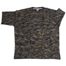 Übergrößen Designer T-Shirt HONEYMOON camouflage 3XL bis...