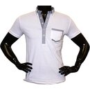 Brandneu ! Designer Polo-Shirt von CARISMA in Weiß CRM4102
