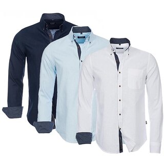 Brandneu Designer Leinen-Hemd CARISMA 3 Farben uni...