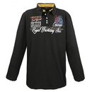 bergrssen Designer Langarm-Poloshirt LAVECCHIA Schwarz...