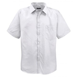 Übergrössen ! Schickes Kurzarm-Herrenhemd LAVECCHIA HKA 14-02w Weiß