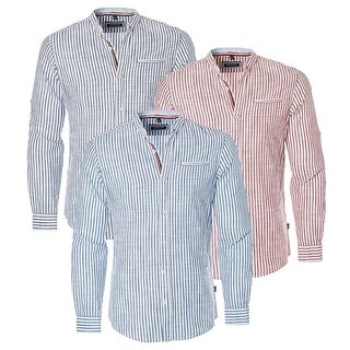 Brandneu Designer Herrenhemd mit Leinen CARISMA 3 Farben...