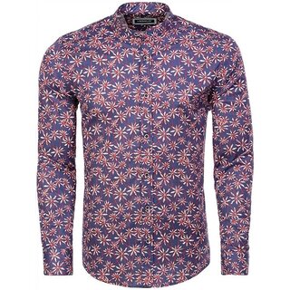 Brandneu Designer Hemd CARISMA in Navy/Rot CRM8458