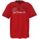 Übergrössen Hippes T-Shirt Kurzarm LAVECCHIA LV-608 Rot 3XL