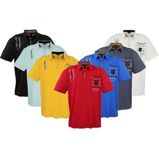 Übergrössen Hippes Polo-Shirt Kurzarm LAVECCHIA 7 Farben LV-610