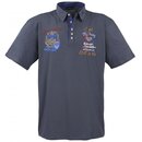 bergrssen Hippes Polo-Shirt Kurzarm LAVECCHIA Anthrazit...