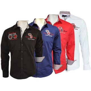 Brandneu Designer Hemd CARISMA 4 Farben uni CRM8004...