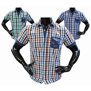 Brandneu Designer Hemd CARISMA 3 Farben kariert CRM9053