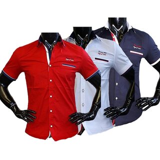 Brandneu Designer Kurzarm Hemd CARISMA 3 Farben uni CRM9026