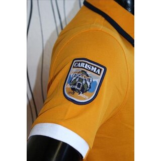 Brandneu ! Designer Polo-Shirt von CARISMA in Orange CRM4085 mit Stickerei