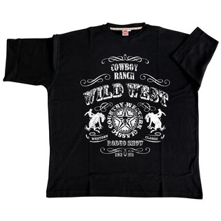 Übergrößen !!! Designer T-Shirt HONEYMOON Wild West 3XL bis 15XL