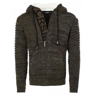 Brandneu Schicker Strickpullover CARISMA CRM7542 Khaki...