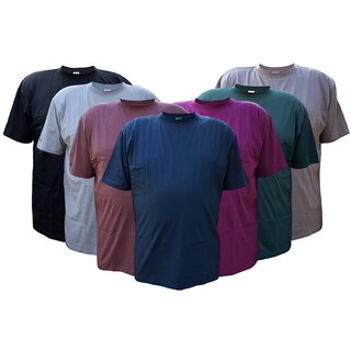 bergren Tolles Basic T-Shirt mit Rundhals RAMMBOCK in 7 Farben mit Stickerei 3XL-12XL
