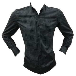 Brandneu Designer Hemd CARISMA Schwarz CRM8401