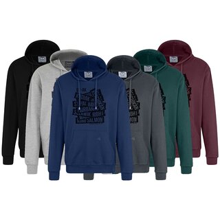 Übergrößen Kapuzen-Sweatshirt AHORN SPORTSWEAR Kodiak schwarz 6 Farben 3XL-10XL